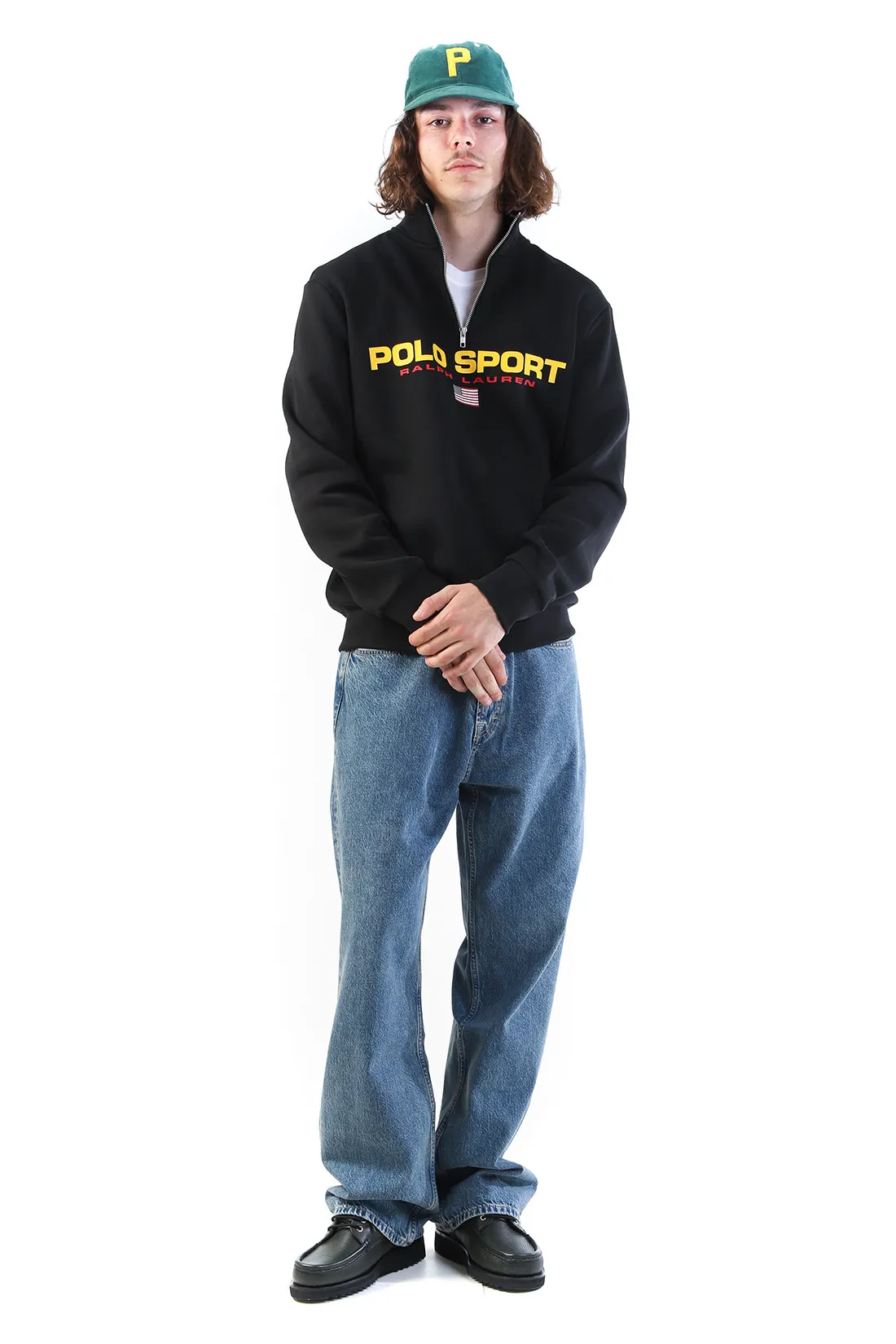 Polo ralph lauren Polo sport fleece half zip Black - GRADUATE STORE