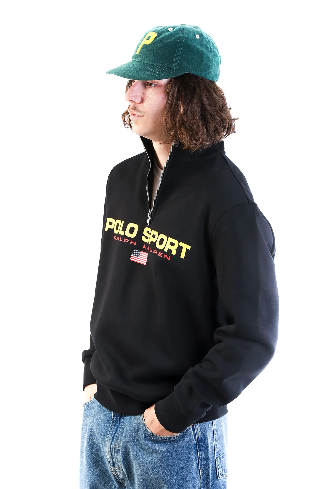 Polo ralph lauren Polo sport fleece half zip Black - GRADUATE STORE